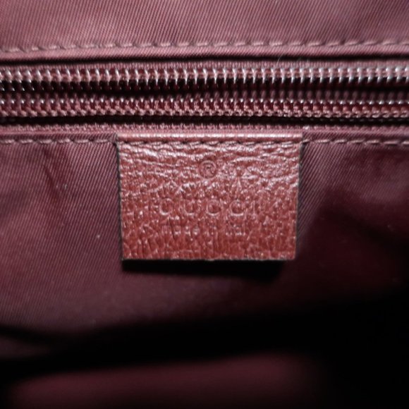 GUCCI ALPINA TREKKING BACKPACK BURGUNDY GG MONOGRAM CANVAS - Picture 11 of 12